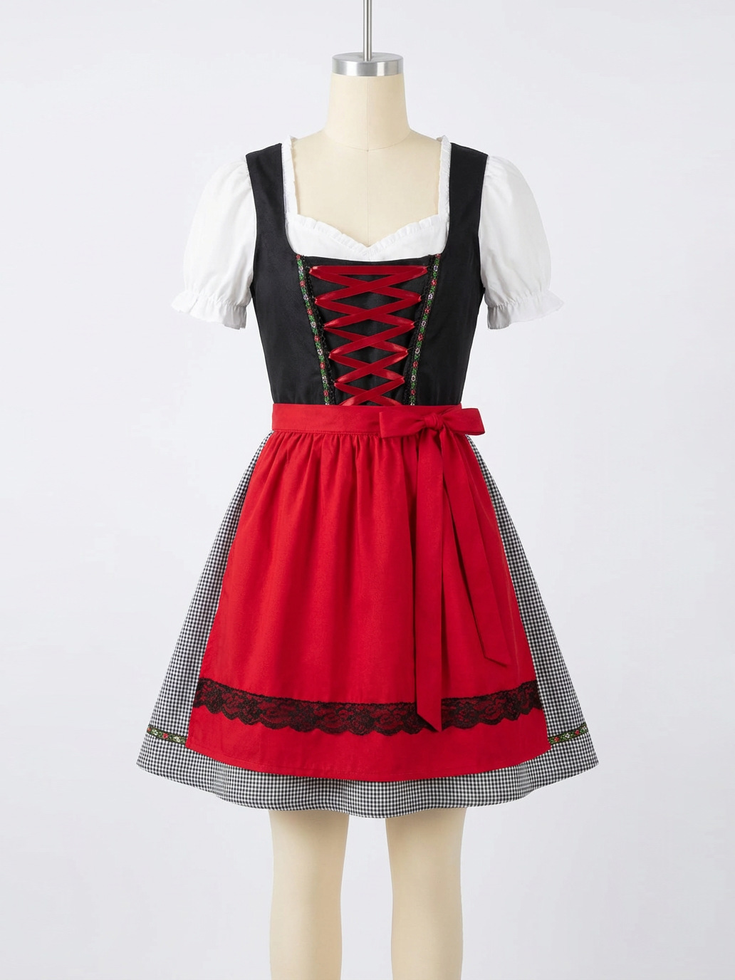 Women German Oktoberfest Dirndl Dress - Bavarian Traditional Maid Costume
